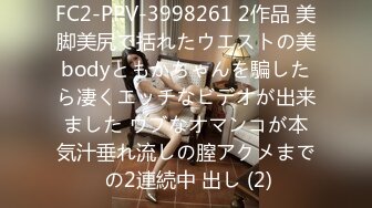 FC2-PPV-3998261 2作品 美脚美尻で括れたウエストの美bodyともかちゃんを騙したら凄くエッチなビデオが出来ました ウブなオマンコが本気汁垂れ流しの膣アクメまで の2連続中 出し (2)