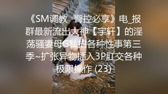 《SM调教✅臀控必享》电_报群最新流出大神【宇轩】的淫荡骚妻母G私拍各种性事第三季~扩张异物插入3P肛交各种极限操作 (23)